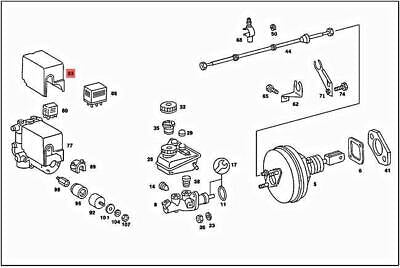 Genuine MERCEDES 190 A124 W123 W124 W126 W140 R107 Protective Cap 0014311987 - not produced any more.