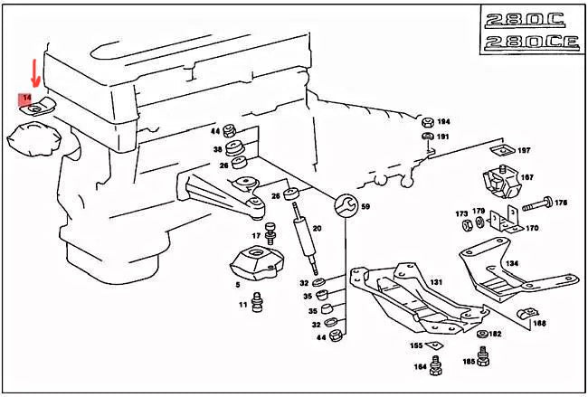 Mercedes-Benz Engine Mount Heat Shield - A 1232410234 - new.