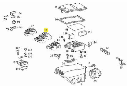 MERCEDES-BENZ FUSE BOX - 1265400850.