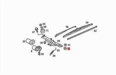 Genuine MERCEDES C126 S210 W126 W201 W210 190 W201 Bushing 0008241217 -