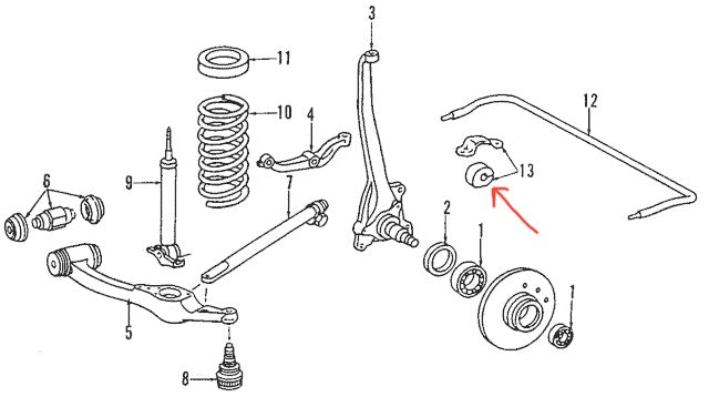 Genuine Mercedes-Benz Part: RUBBER MOUNTING - 1263260481.