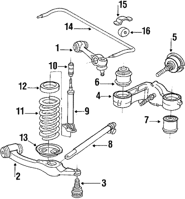 Mercedes-Benz Suspension Support Bracket Repair Kit - A 1263301235 - A 1263301035 - price for 1 piece.